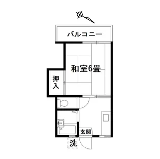 ハウス崎山【2階】の間取り