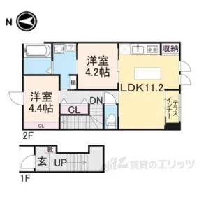 WOODSTOCKNEST【2階】の間取り