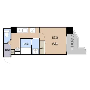 SWISS天王寺I【5階】の間取り