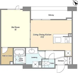 東京都新宿区新小川町【マンション】の間取り