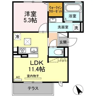 ブルーム【1階】の間取り