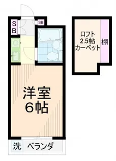 カーメル下高井戸【2階】の間取り