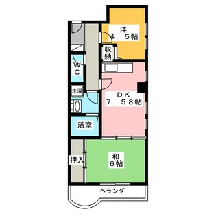 MOMO12千葉中央【8階】の間取り