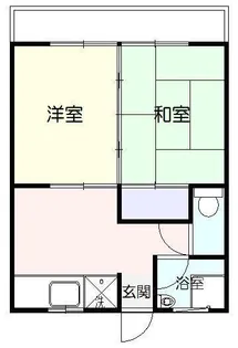 コーポバイパス【3階】の間取り