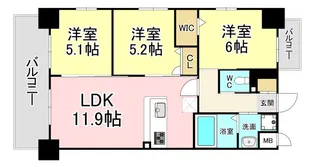 福岡県北九州市八幡西区樋口町【マンション】の間取り