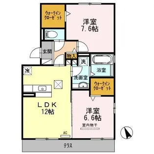 愛知県名古屋市天白区大坪1【アパート】の間取り