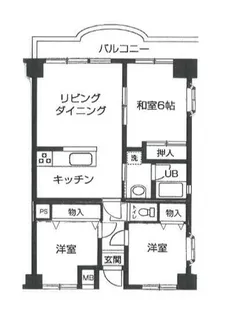 サンシャインK&Kマンション【5階】の間取り
