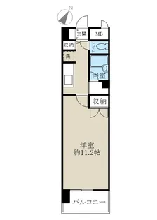 ヴィラ東中通【2階】の間取り