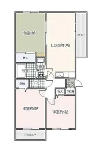 アービスFW【3階】の間取り