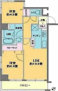 カスタリア浅草橋【6階】の間取り