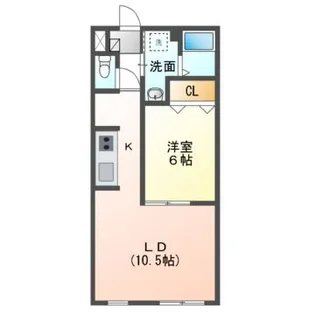 エクセラン【1階】の間取り