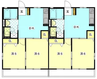 トゥエンティワン【1階】の間取り
