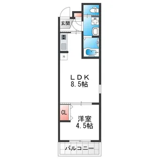 H-maison加美正覚寺VII【3階】の間取り