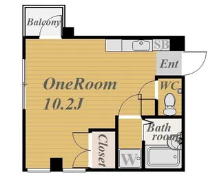 MAISON ビラメール【1階】の間取り