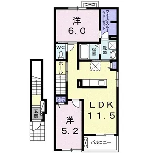 ポポ A【2階】の間取り