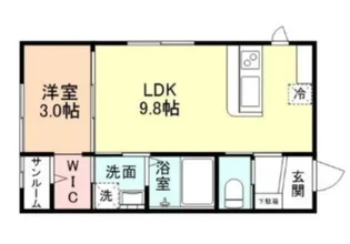 FELICE森【1階】の間取り