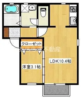 静岡県浜松市中央区本郷町【アパート】の間取り