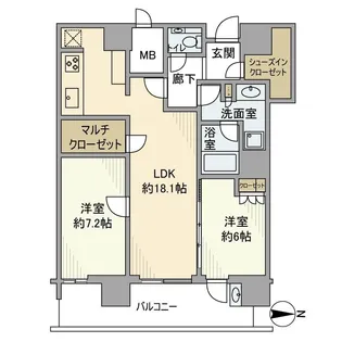 パークシティ武蔵小杉 ステーションフォレストタワー【24階】の間取り