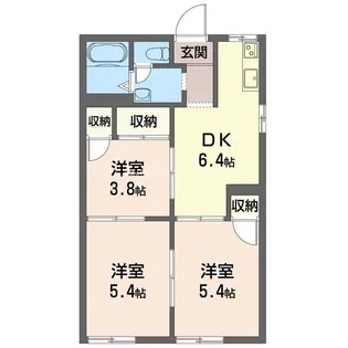 いずみコーポ【1階】の間取り