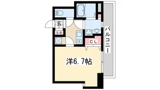 大阪府大阪市淀川区木川西4【マンション】の間取り