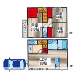 千葉県野田市岩名1【一戸建】の間取り