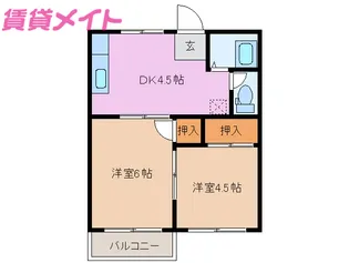 シャルダン7【2階】の間取り