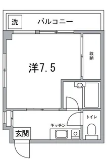 ぶるーハイツ【4階】の間取り