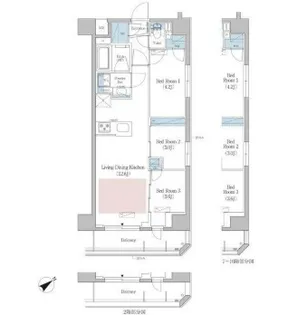 東京都新宿区早稲田町【マンション】の間取り