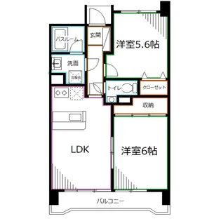 プライムアーバン武蔵野ヒルズA棟【4階】の間取り
