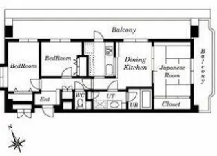 LEO拾八番館【4階】の間取り