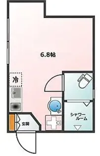 Glanz東新宿【2階】の間取り