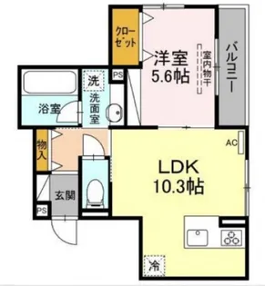 bamboograss舟入【3階】の間取り