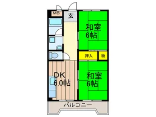 清和コ-ポ【4階】の間取り