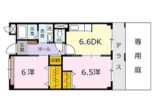 広島県広島市安佐北区深川6【マンション】の間取り