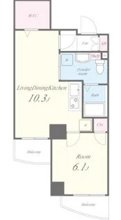 東京都江東区海辺【マンション】の間取り