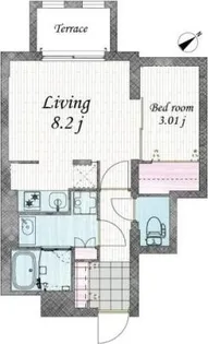 ブランシェ池袋III【1階】の間取り