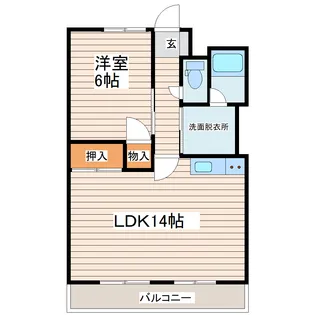メゾンドール貴富称【2階】の間取り