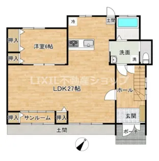新潟県上越市中門前3【一戸建】の間取り