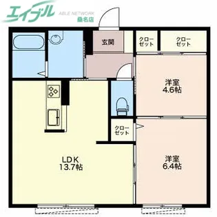 カントリーハウス~空と大地~ B【2階】の間取り