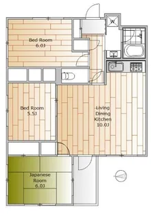 ミレニアム洗足【2階】の間取り