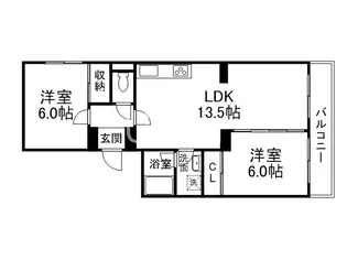 シャルム醍醐【2階】の間取り