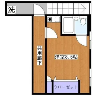 豊嶋コーポ【2階】の間取り