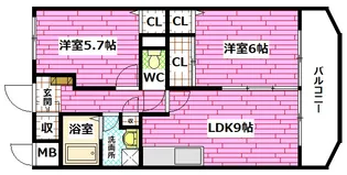 ステージT0【2階】の間取り