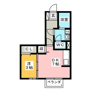 リビングタウン榎戸 A【2階】の間取り