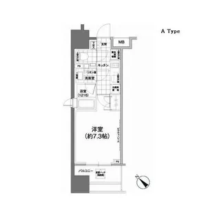 パークハビオ武蔵小山【5階】の間取り