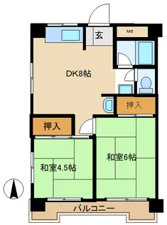 神奈川県横浜市青葉区あざみ野2【マンション】の間取り