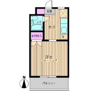 アビタシオンII【2階】の間取り