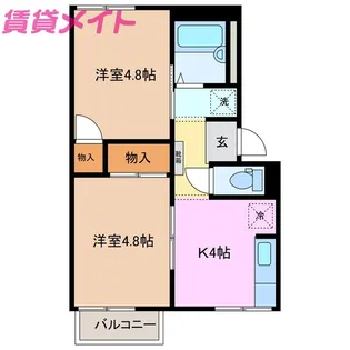 プレジール多度 M1【2階】の間取り