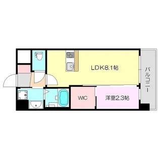 セレニテ十三ミラク【7階】の間取り