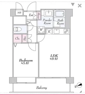 ダイワ芝浦ビル【10階】の間取り